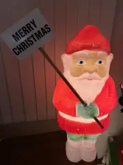 REPRO SIGN ONLY for Don Featherstone Christmas Union Blow Mold MERRY CHRISTMAS