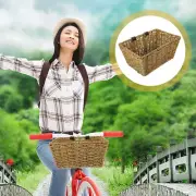 Bicycle Basket Scooter Wicker Storage Electric Adult Bike Bikes