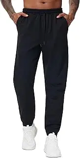 [THE GYM PEOPLE] Men's Drawstring Workout Joggers Pants Lightweight Tapered Running Lounge Sweatpants with Pockets