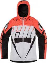 Icon Airform Retro, textile jacket women , color: Light Red/White/Black , size: XL