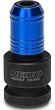 Neiko 30275A 1/2" Drive to 1/4" Hex Shank Converter | Quick Release Chuck For Impact and Ratchet Wrenches