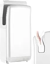 Hand Dryers for Toilets Commercial, Hand Dryer with Two-Way Superimposed Air Outlet, Electric Hand Dryers, High Speed Energy Saving, Intelligent Sensing, Low Noise Commercial Or Household White