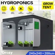 Hydroponics 240x240x200cm Grow Tent w/ Green Window For LED Light Growing System