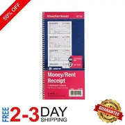 Money and Rent Receipt Book, 2-Part Carbonless for Efficient Cash Tracking