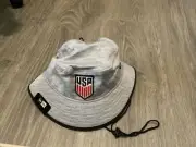 New Era Gray United States Soccer Game Bucket Hat NWT OSFM USA