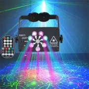 Laser Stage Lighting 120 Pattern Projector LED RGB DJ Disco KTV Show Party Light