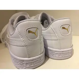 PUMA Basket Heart Patent 漆皮 白緞帶 蝴蝶結 蕾哈娜 363073-02