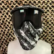 NEW HK Army HSTL Thermal Paintball Mask - Fracture Black/White