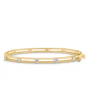Kenneth Jay Lane Cubic Zirconia Open Bracelet