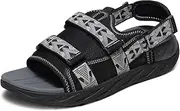 [CAMEL CROWN] Mens Slippers Sandals with Arch Support Open Toe Summer Outdoor Beach with Adjustable Straps