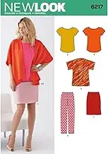 Newlook 6217 Misses' Jackets, Tee, Skirts and Pants Sewing Pattern, Size 10-12-14-16-18-20-22