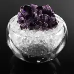 【A1寶石】頂級紫水晶簇/白水晶聚寶盆-招財轉運居家風水必備