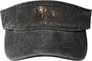[RLDOBOFE] Sun Visor Hat Adjustable Empty Top Baseball Cap Brown Labrador Retriever Sun Hats for Women Men Sports Hats Summer Beach Cap