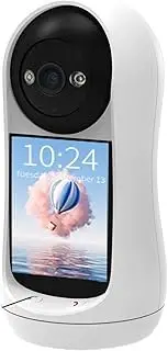 3MP PTZ WiFi Camera Video Call with 2.8 Inch IPS Screen Baby Cry Sound Detection Security IP Camera Baby Monitor(US Plug,3MP NO SD Card)