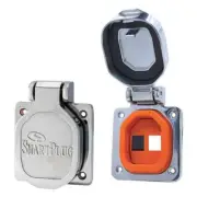 SmartPlug Data Port Case/Inlet Only - 316 SS Cover w/One Blank Plug & One Ope...