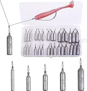 Fishing Drop Shot Weights Kit, Bass Fishing Accessories Kit Include Sinkers Beads Hooks Swivels Stoppers Texas Rig Carolina Rig Drop Shot Rig Wacky Rig Weightless Rig Tackle Box