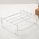 Air Fryer Rack Non Sticky Skewers Baking Tray for Breakfast Oven Cookies