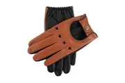 Dents The Suited Racer x Dents Touchscreen Leather Driving Gloves Limited Ed - Tan/Black