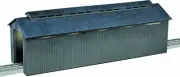 Twenty-Four Inch Gray Covered Bridge O Gauge Model Train Accessory