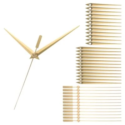 Replacement Clock Hands Kit, 12 Set Replacement Clock Hands Kits Clock Gold