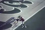 Super Bowl XV, Oakland Raiders Cliff Branch in action, scoring tou - Old Photo