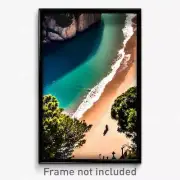 Pixel Art Poster - Immaculate Coast (8 Bit Psychedelic Trippy Video Game Print)