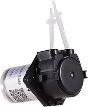 Domary DC 12V Dosing Peristaltic Pump - Mini Water Liquid Self-Priming for Aquarium Lab Chemical Analysis, Flat Panel Style