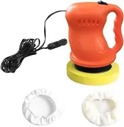 Car Polisher Kit Waxing and Polishing Machine with Ergonomic Handle Easy to Use for Car Buffing and Surface Scratch Repair Orange