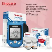 Bi-functional Uric Acid & Glucose Monitor 50 BG+50 UA Test Strips Accurate