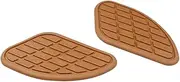 2Pcs Motorcycle Tank Pads Protectors Stickers Nonslip Wear Resistant Rubber Decals Side Traction Pads Assembly Parts