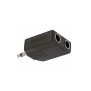 3.5mm Mono Male to Dual 6.35mm Mono Female Adapter-AVU