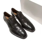 Gravati NWB Single Monk Strap Leather Dress Shoes in Steel Brown Size 11.5 M