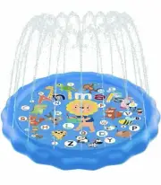 Kidcia Splash Pad 68 inch Sprinkler for Kids & Toddlers Kids Sprinkler Pool