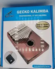 GECKO Kalimba 17 Keys Thumb Piano with Waterproof Protective Box,Tune Hammer ...