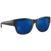 Costa Caleta Net Black Frame Sunglasses w/Blue Mirror 580G Lens 06S9084-90840255