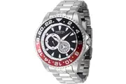 Invicta Pro Diver Stainless Steel Black Dial Black And Red Coke Bezel Automatic Diver's 47302 300M Men's Watch
