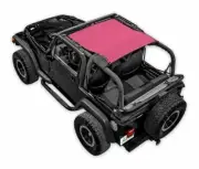 SpiderWebShade Mesh Bikini Top-Pink, for Jeep TJ; SWS-SHDTOP-01-KRWL-PNK