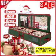 Christmas Xmas Wrapping Paper Storage Bag Tidy Gift Wrap Organizer Decoration DS