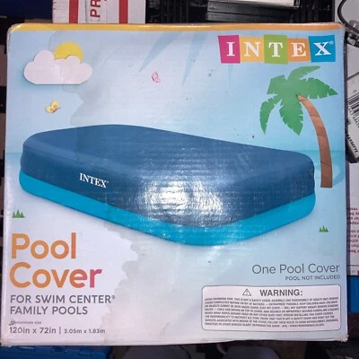 INTEX - Rectangular Blowup Pool Cover - 120” x 72” inch - New In Box SHIPS NOW