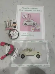 Stitch Style VW/Volkswagen, Needlepoint Canvas With Threads And Beads ￼
