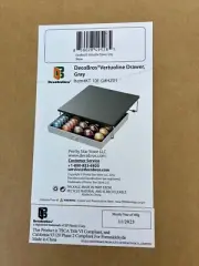 DECO BROS "Vertuoline" Drawer Gray for NESPRESSO -- NEW IN BOX