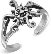 [W | S WITHLOVE SILVER] WithLoveSilver 925 Sterling Silver Hot Sun Universe Toe Ring