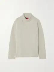 [The Elder Statesman] The Elder Statesman - Cashmere Turtleneck Sweater - Beige - x small x small Neutrals