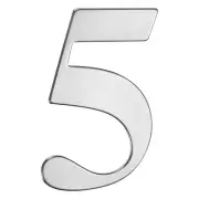 Self-adhesive House Number, 6" 304 Stainless Steel Mailbox Number [Number 5]