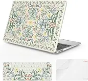Casso Compatible with MacBook Air 13 inch Case (Green Floral)