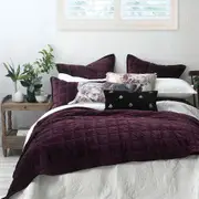 MM Linen Meeka Port 220x240cm Coverlet Set w/ Pillow Shams 220GSM Bedding