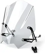 Windscreens & Parts For BMW For G310 R For G310R 2017 2018 2019 ABS Windscreen With Mounting Bracket Motorcycle Windshield Fairing Plastic Parts Wind Deflector Screen (Color : Clear)