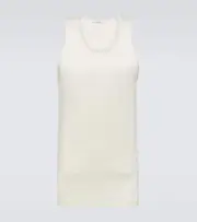 [Lemaire] Lemaire Ribbed-knit cotton jersey tank top AU 99 yellow