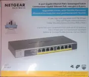 NETGEAR GS108LP 8-Port Gigabit Ethernet Unmanaged Switch with PoE+ 60W