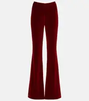 [Etro] Etro Cotton velvet flared pants AU 12 red